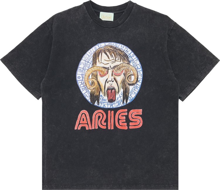 Aries Astrology For Aliens Short-Sleeve Tee 'Acid Wash'