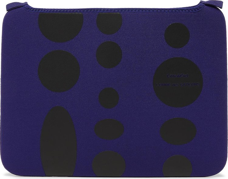 Comme des Garcons Wallet Polka Dot Wallet Blue