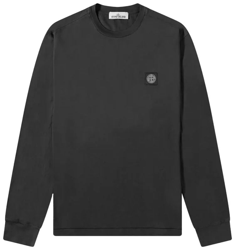 Stone Island Long Sleeve T Shirt Pearl Grey