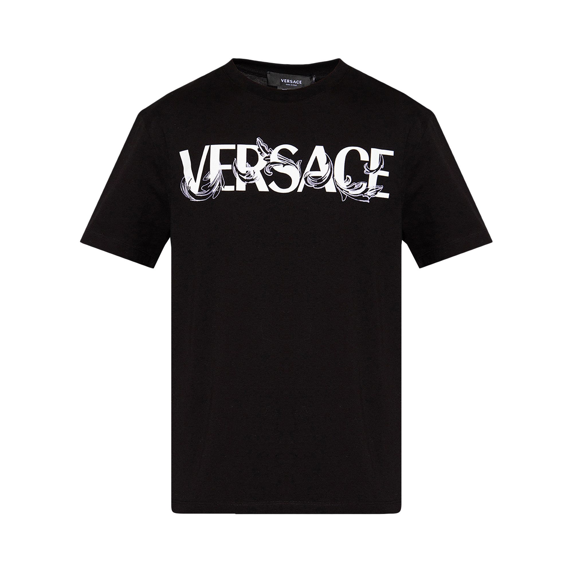 Buy Versace Logo T-Shirt 'Black' - 1006974 1A04949 1B000 | GOAT CA