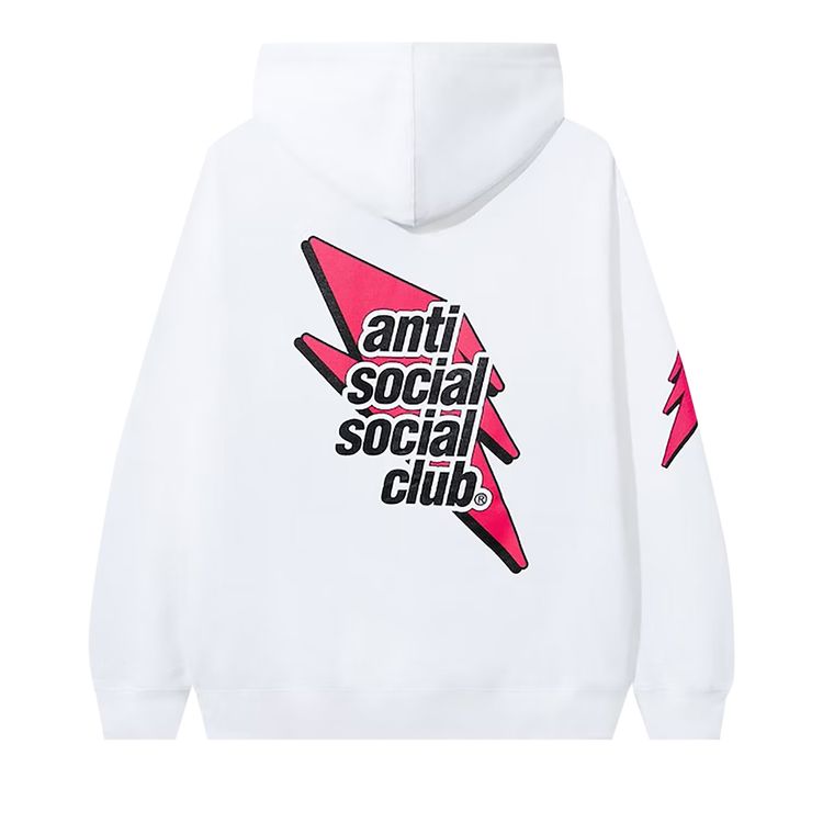 Anti Social Social Club Careless Hoodie WhitePink