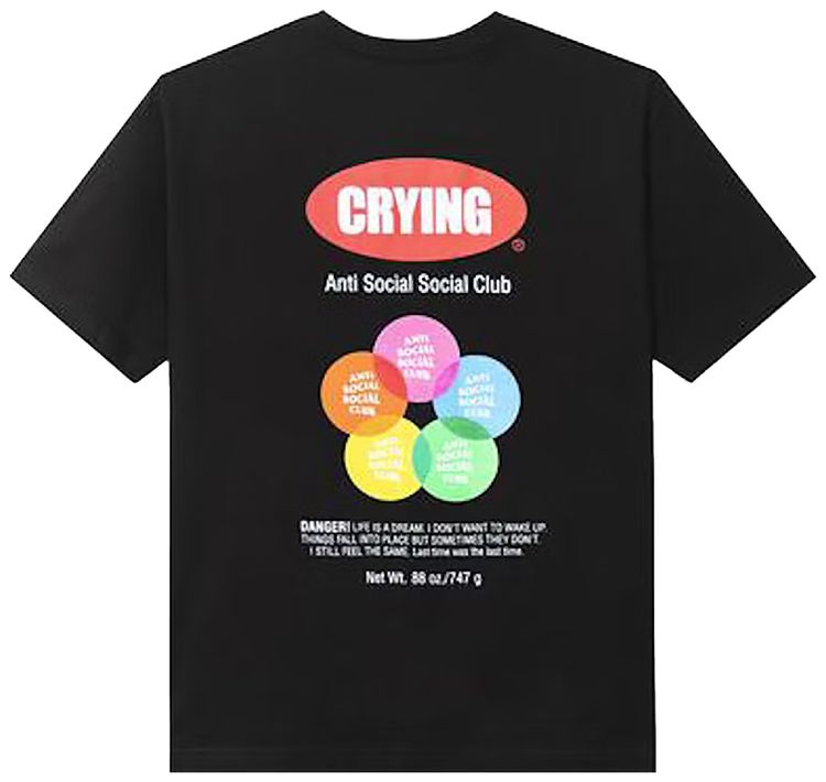 Anti Social Social Club Toy With Me Tee Black