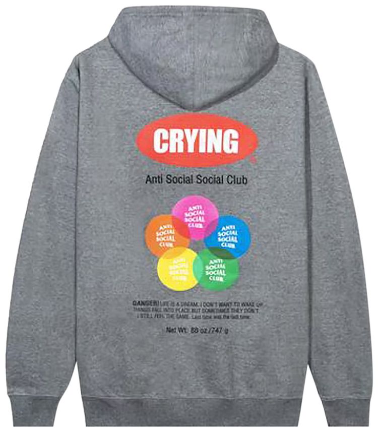 Anti Social Social Club Toy With Me Hoodie Grey