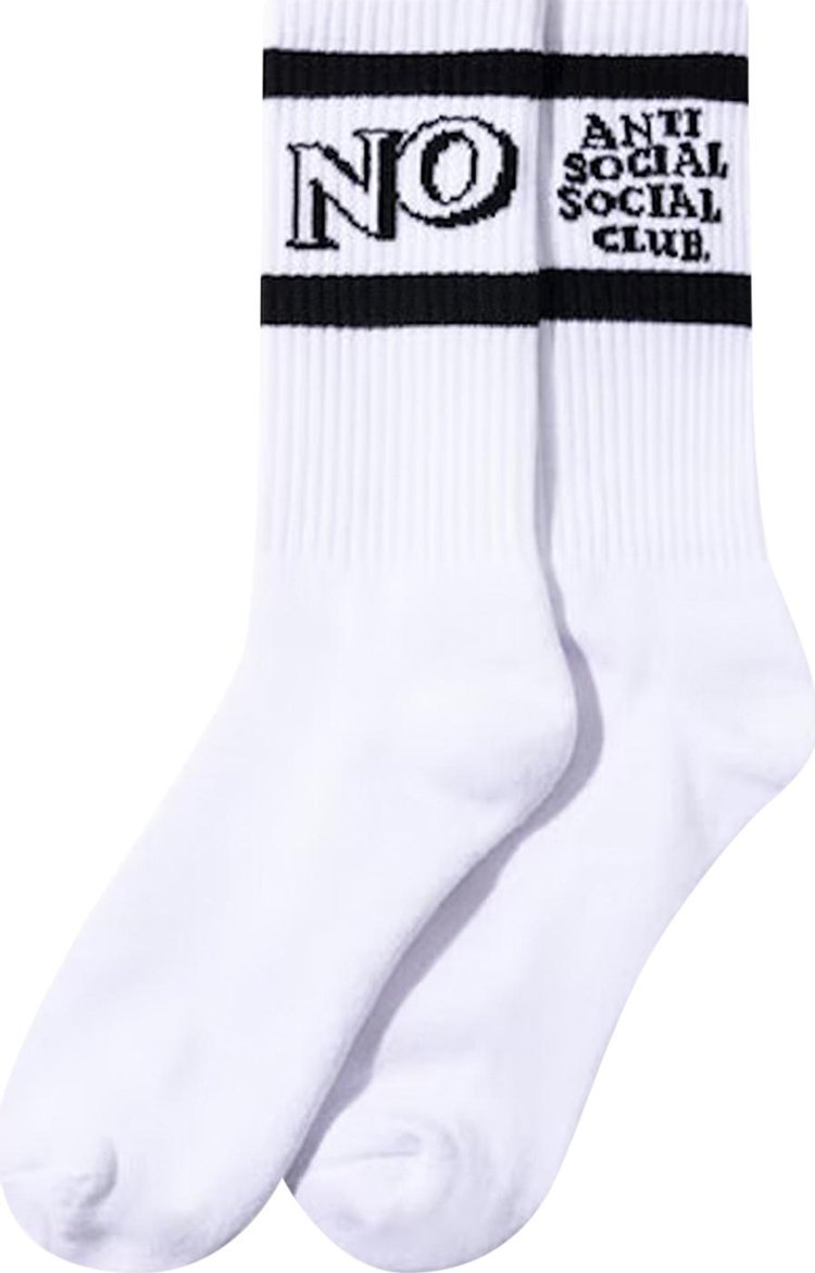 Anti Social Social Club Y/N Socks 'White'