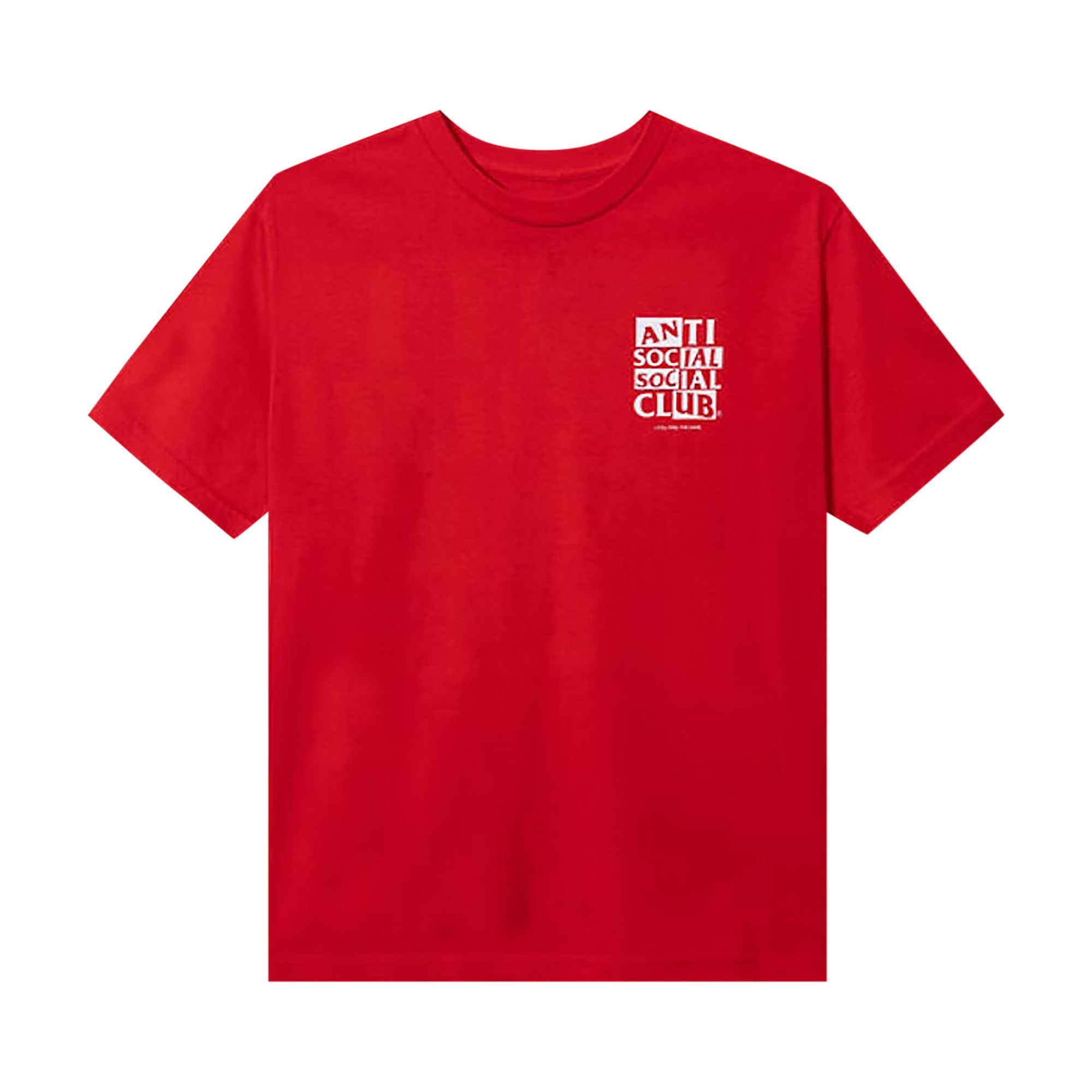 Anti social social club red shirt cheap