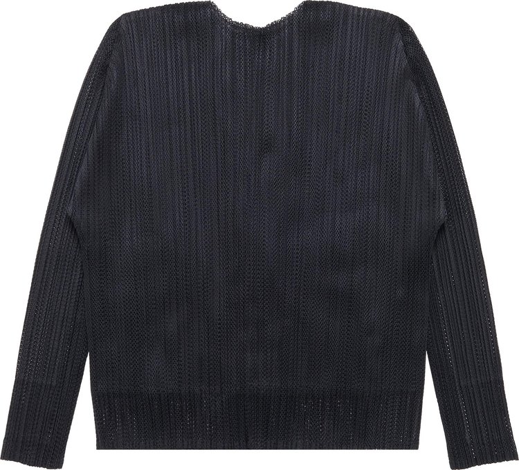 Pleats Please Issey Miyake Cardigan Black