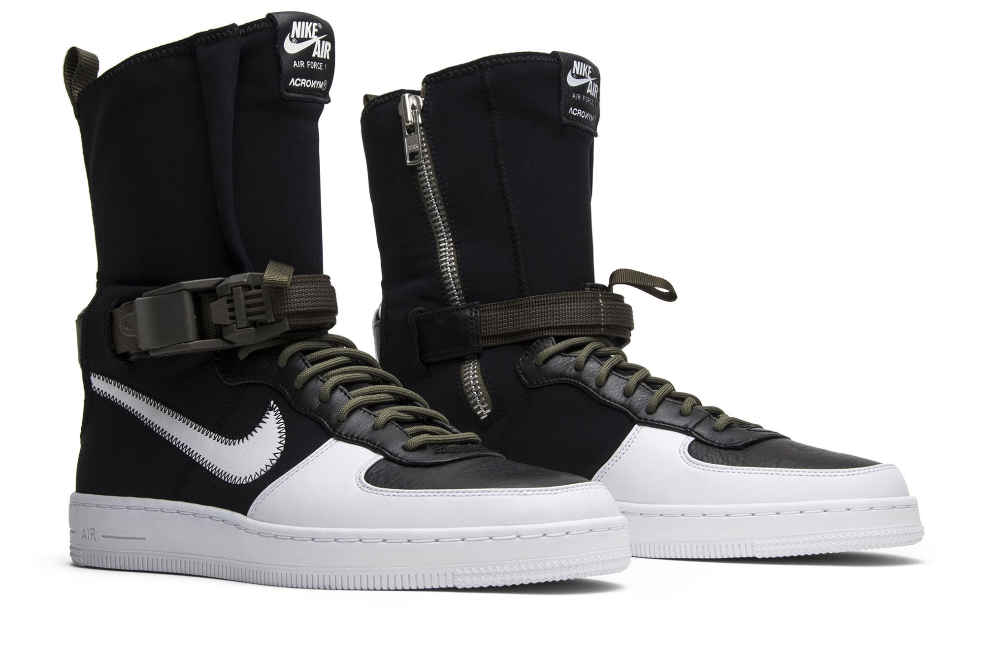 Buy Acronym x NikeLab Air Force Downtown 1 Hi SP Black White 649941 001 GOAT