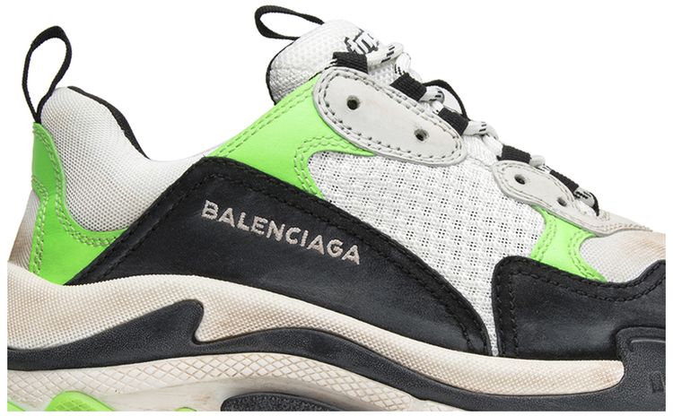Mr Porter x Balenciaga Wmns Triple S Trainer Neon Green 2018