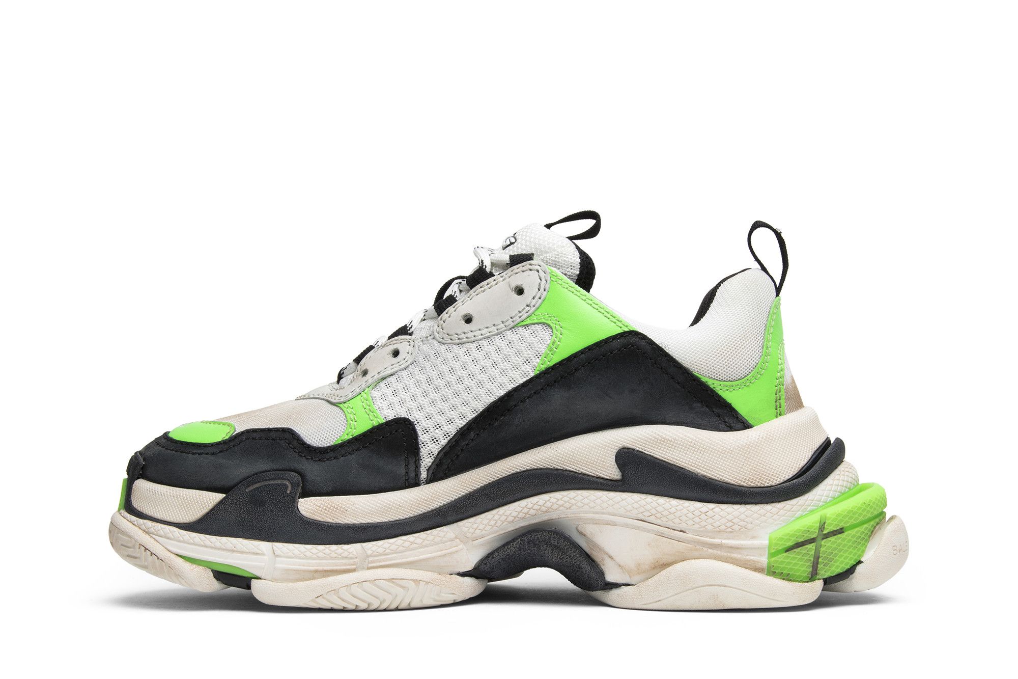 Buy Mr. Porter x Balenciaga Wmns Triple S Trainer Neon Green 2018 516590 W09O6 9063 GOAT