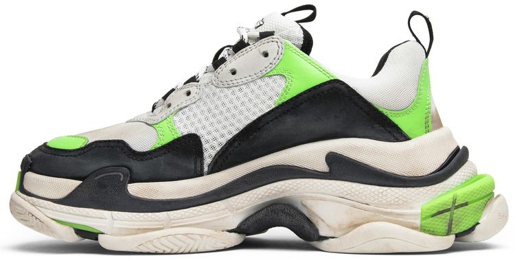 Mr Porter x Balenciaga Wmns Triple S Trainer Neon Green 2018