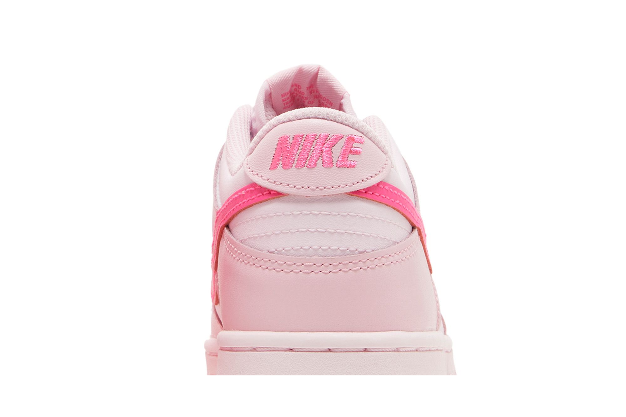 nike dunk barbie low gs triple pink