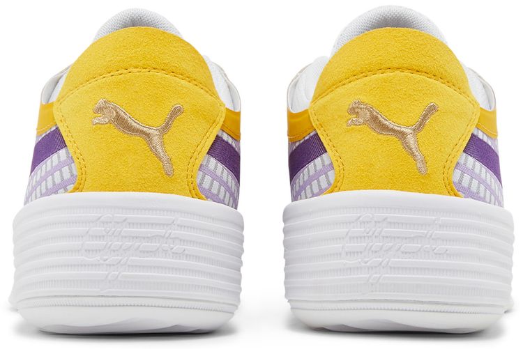 Puma Clyde All Pro Jr White Spectra Yellow