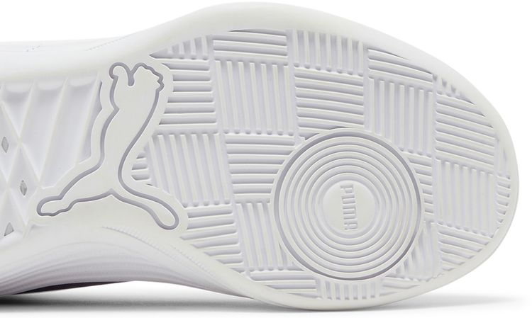 Puma Clyde All Pro Jr White Spectra Yellow