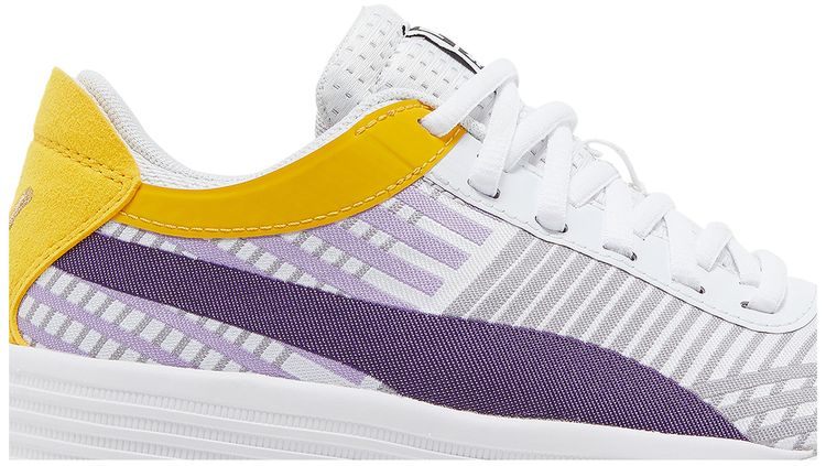Puma Clyde All Pro Jr White Spectra Yellow