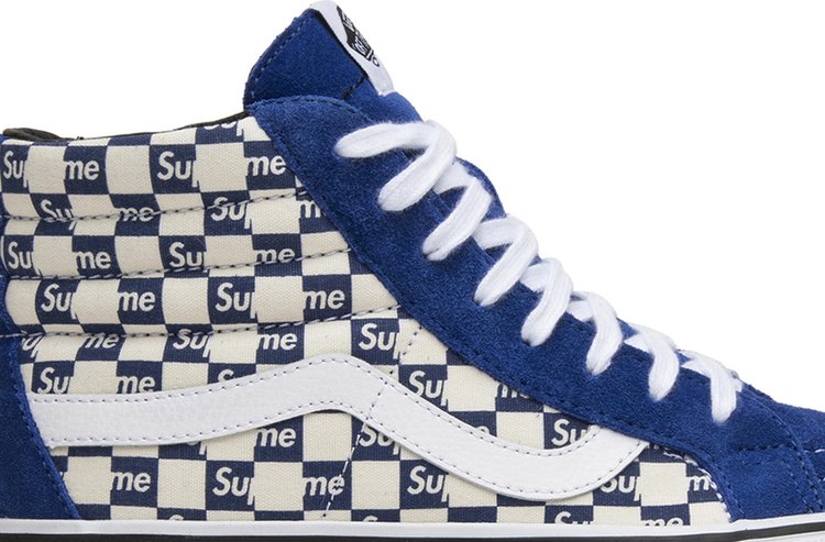 Supreme x Sk8 Hi Pro Checkered Blue