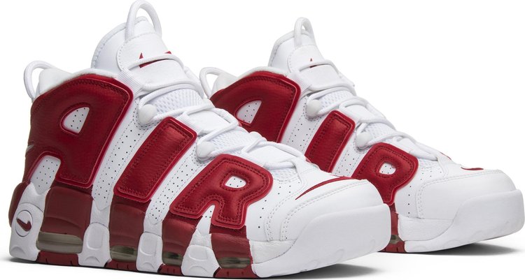 Air More Uptempo White Red