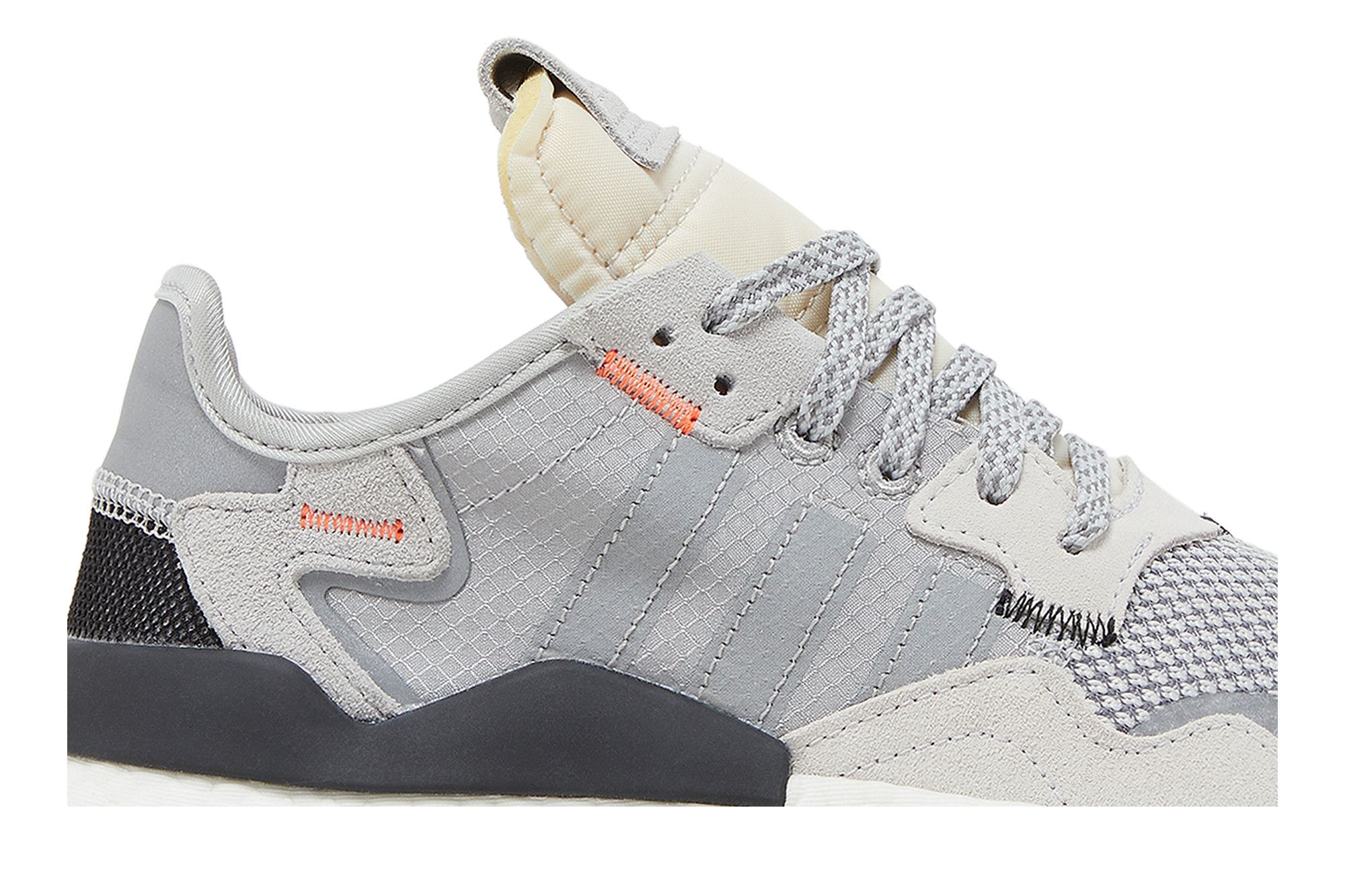Adidas nite jogger grey white orange top