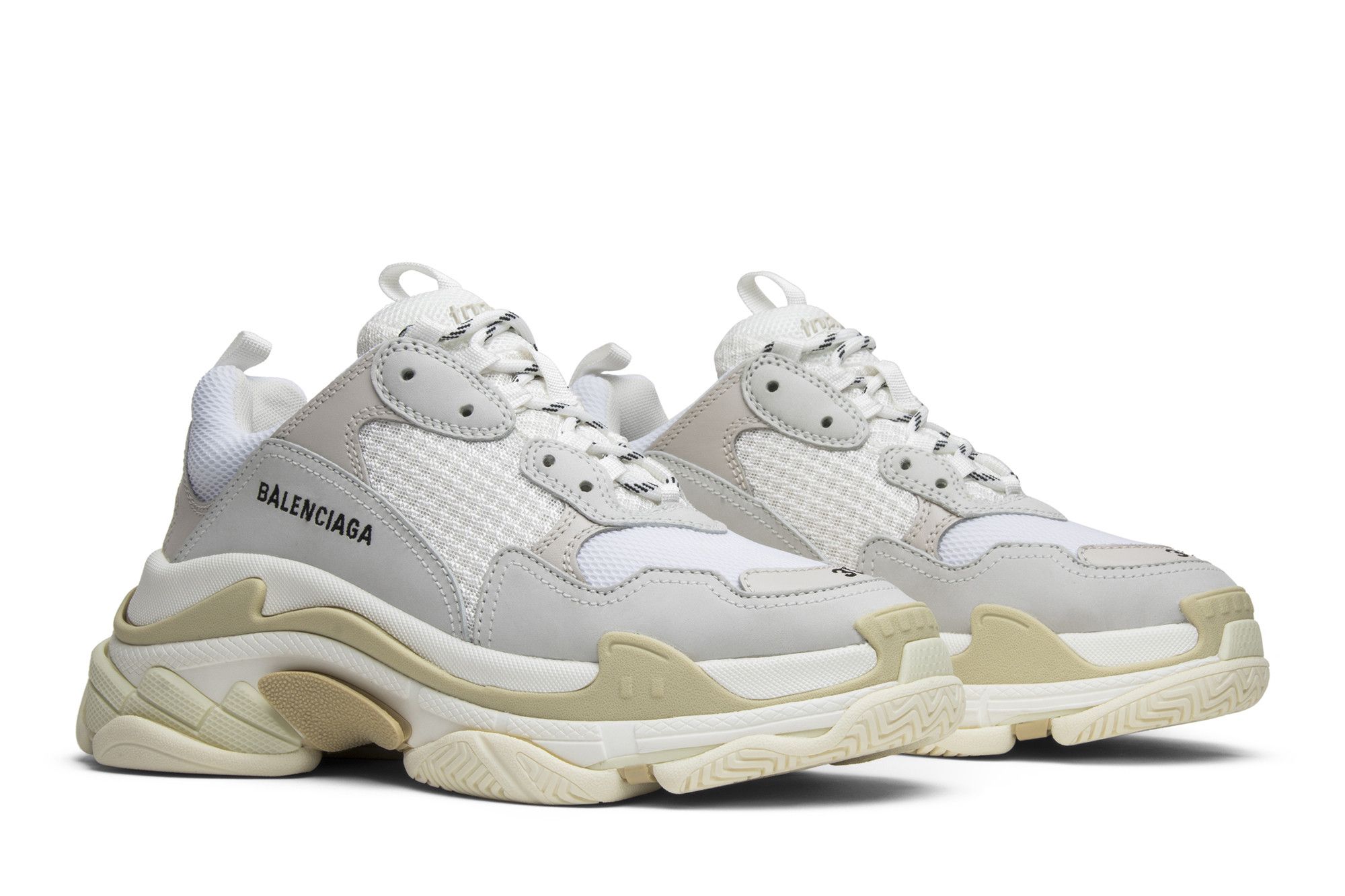 Women's balenciaga triple s trainer white discount