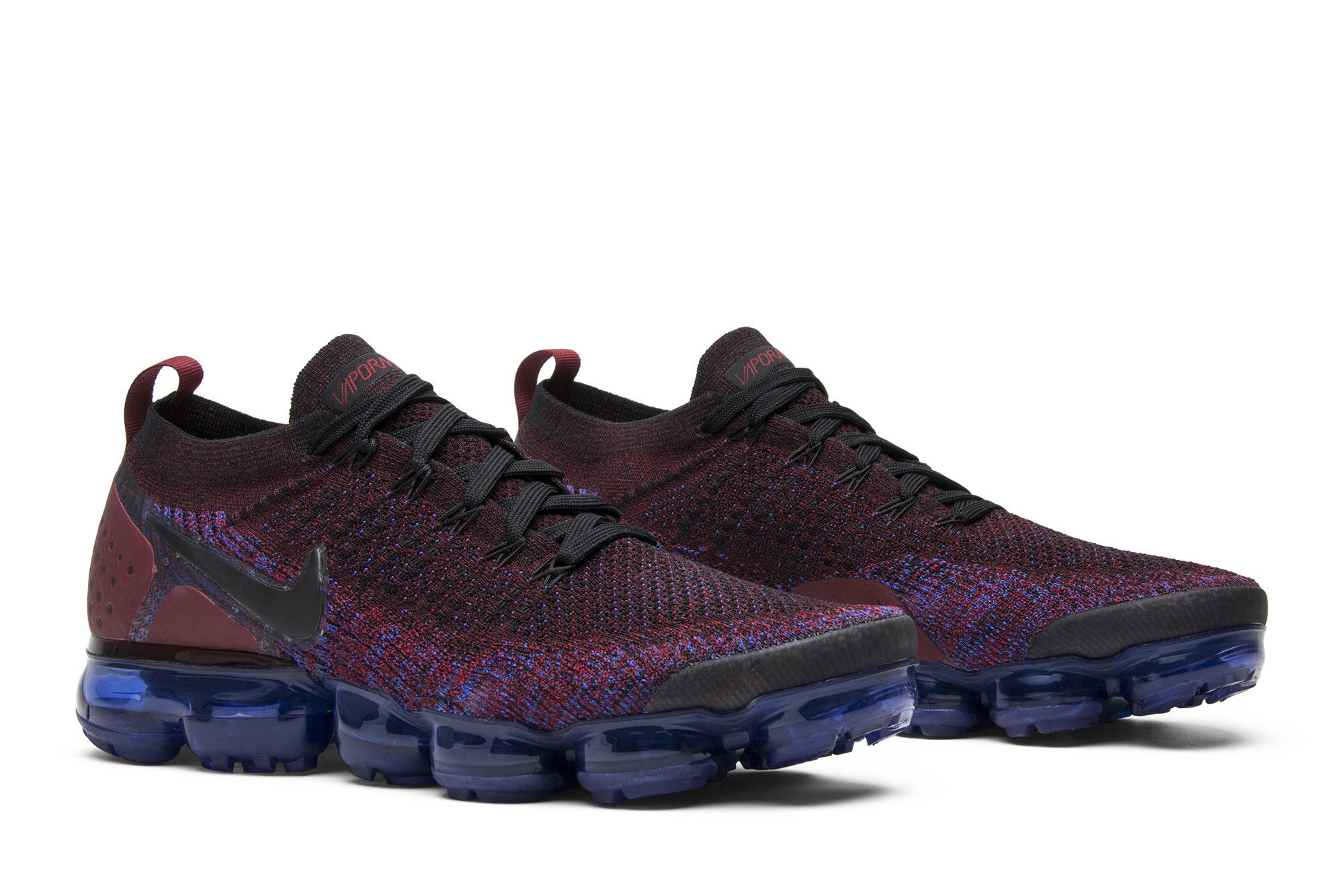 Nike vapormax flyknit 2 black and red shop