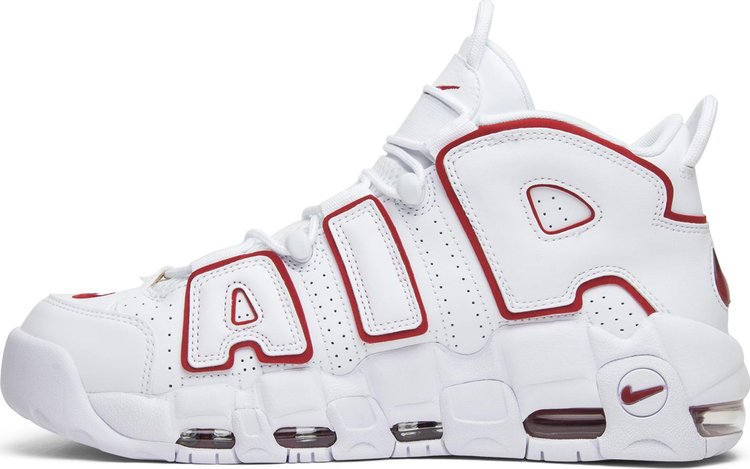 Air More Uptempo White Varsity Red 2018