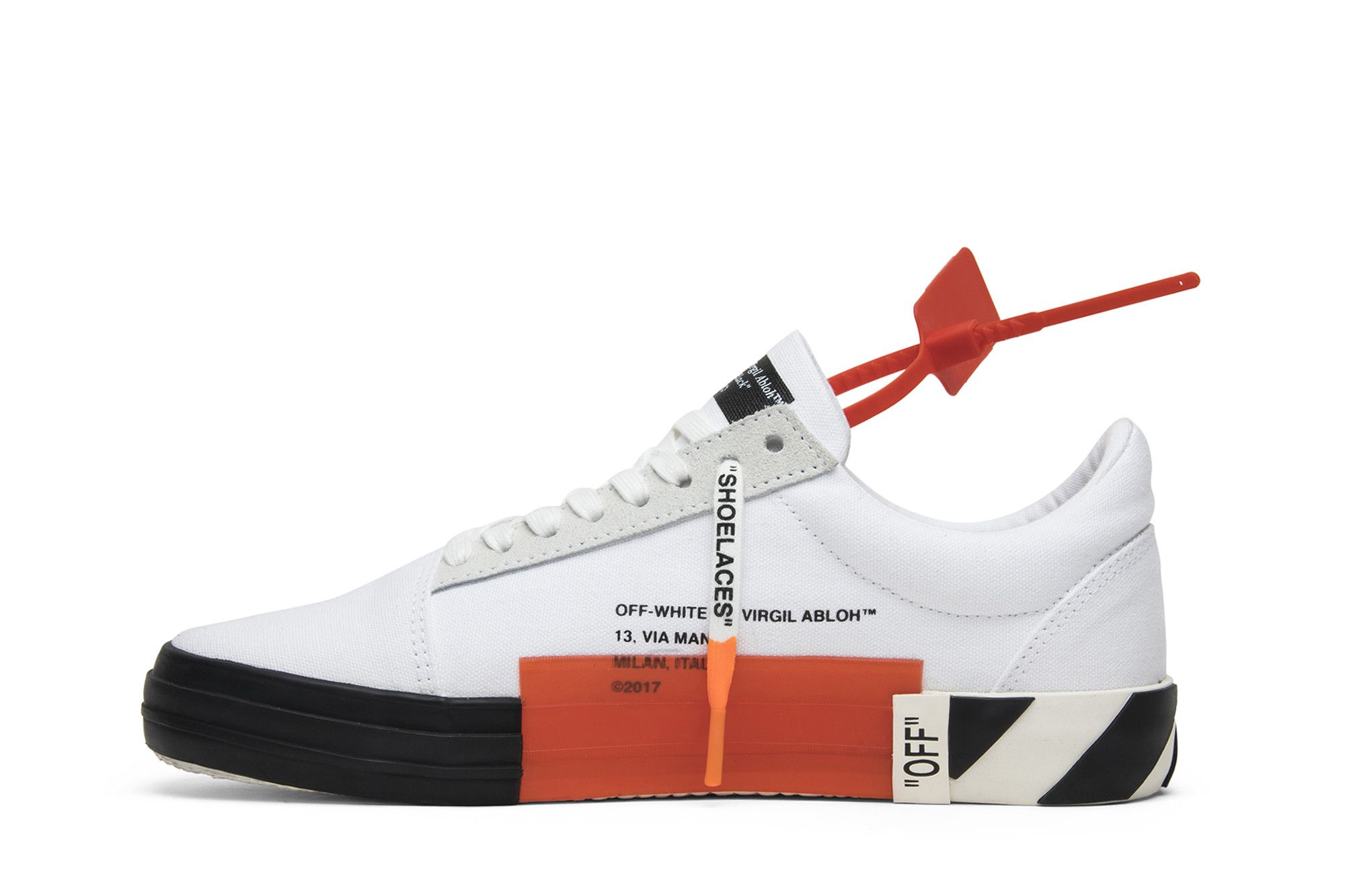 Size 7.0 Off White Vulc Low Top White