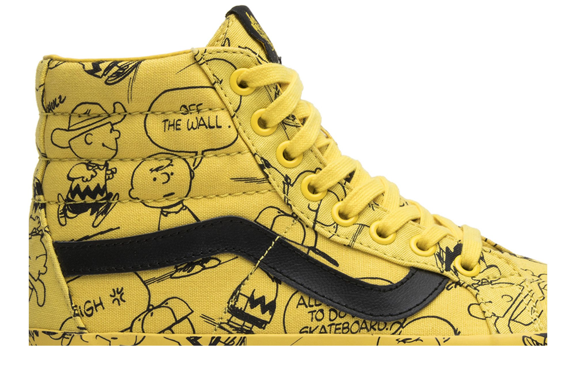 Size 3.5 Peanuts x Sk8 Hi Charlie Brown Maize