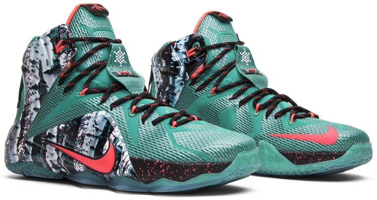 Nike LeBron 12 Xmas Akron Birch