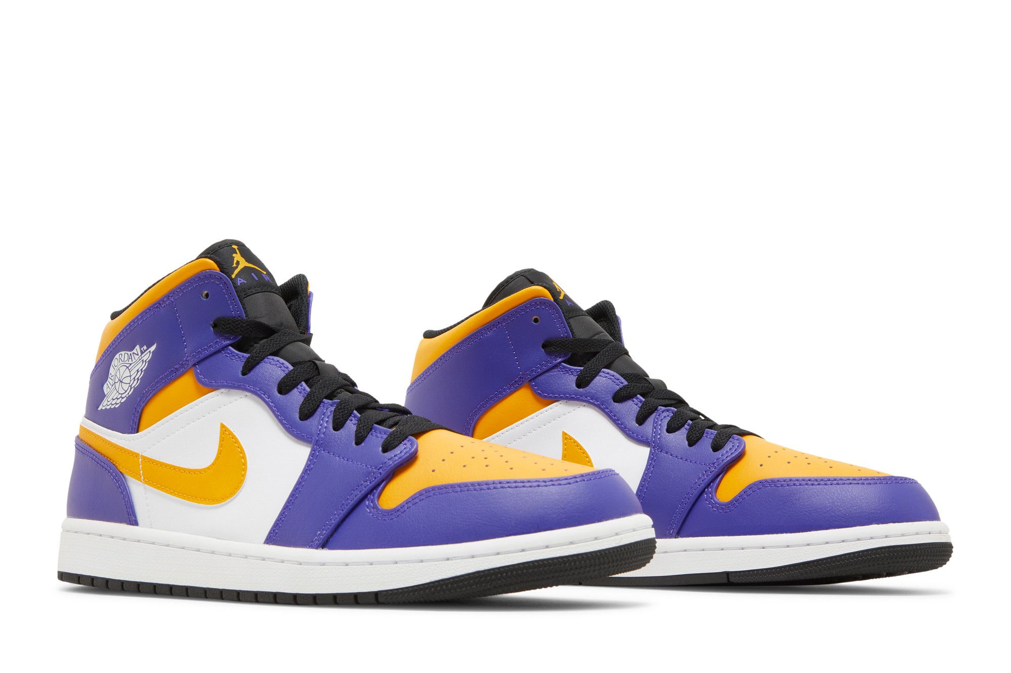 Jordan 1 mid lakers top 3 grade school online