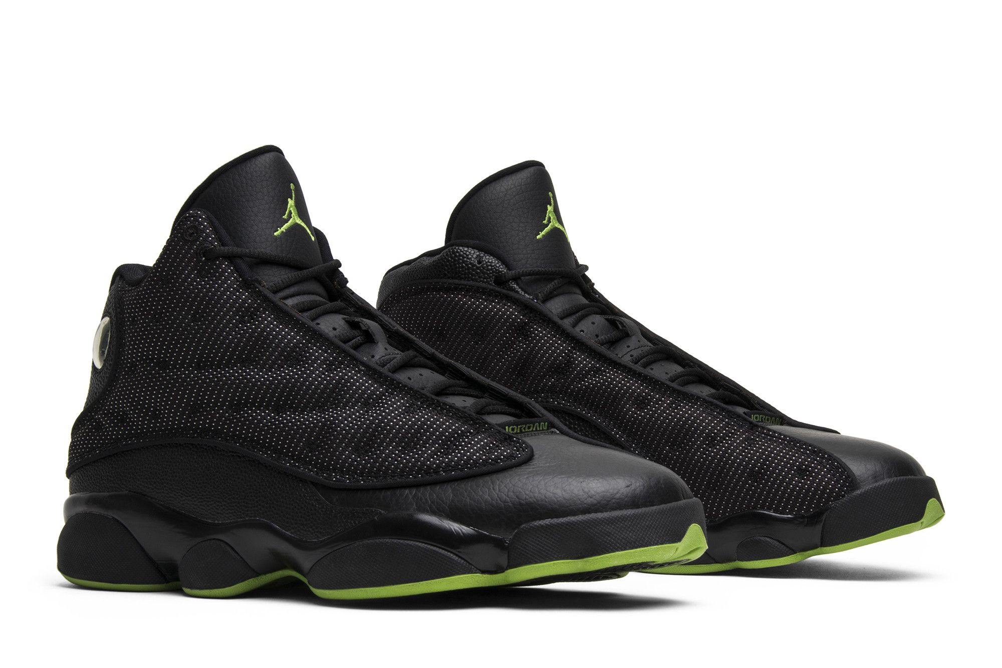 Jordan 13 black altitude green online