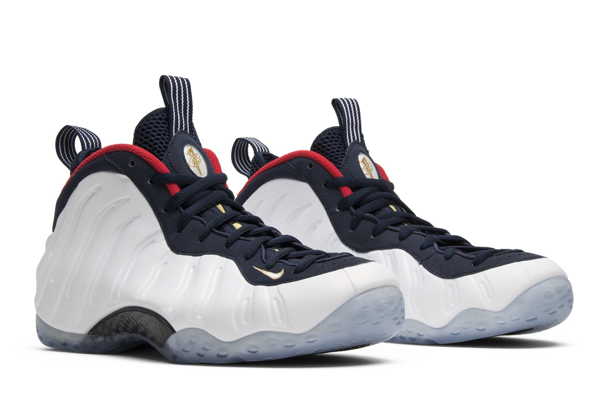 White blue and red foamposites hot sale