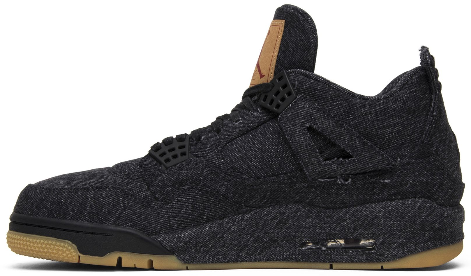 levi's x air jordan 4 retro black