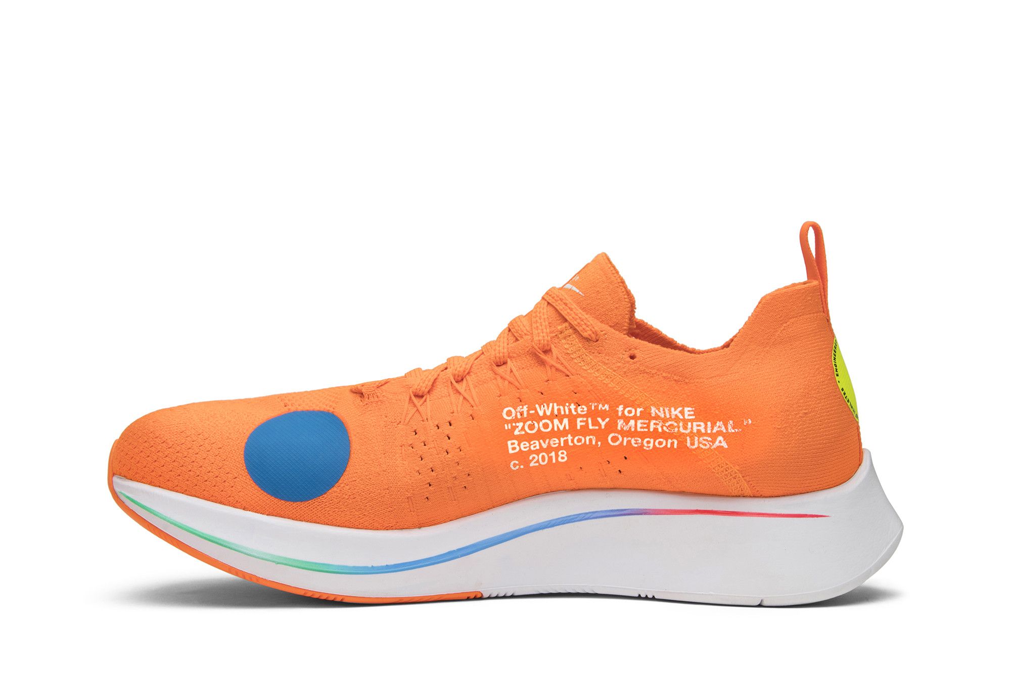 Tênis 'off-white zoom fly mercurial flyknit orange hotsell