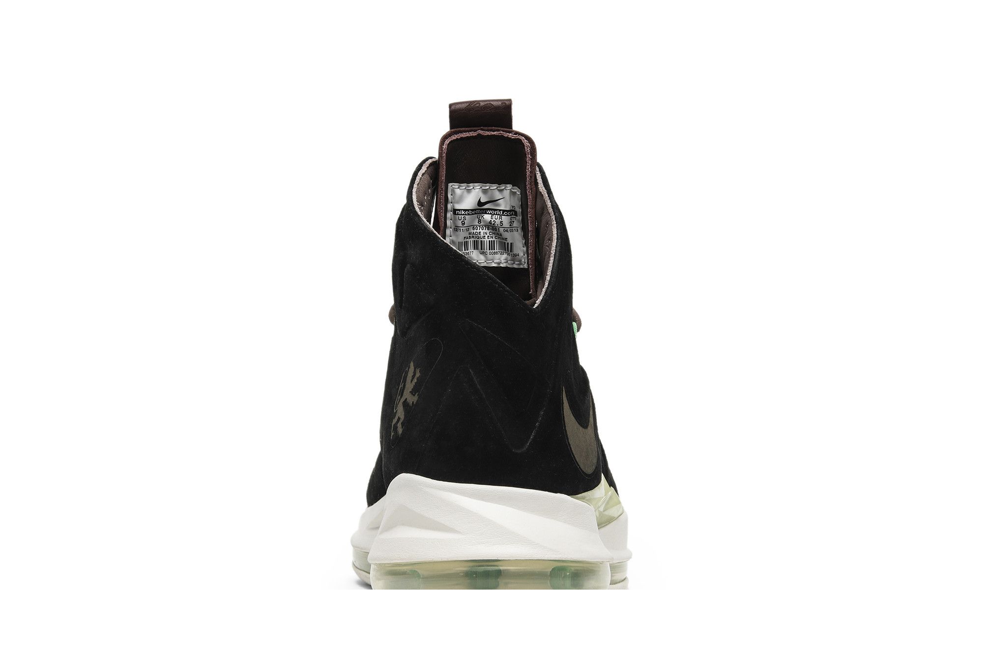 Lebron 10 black suede clearance