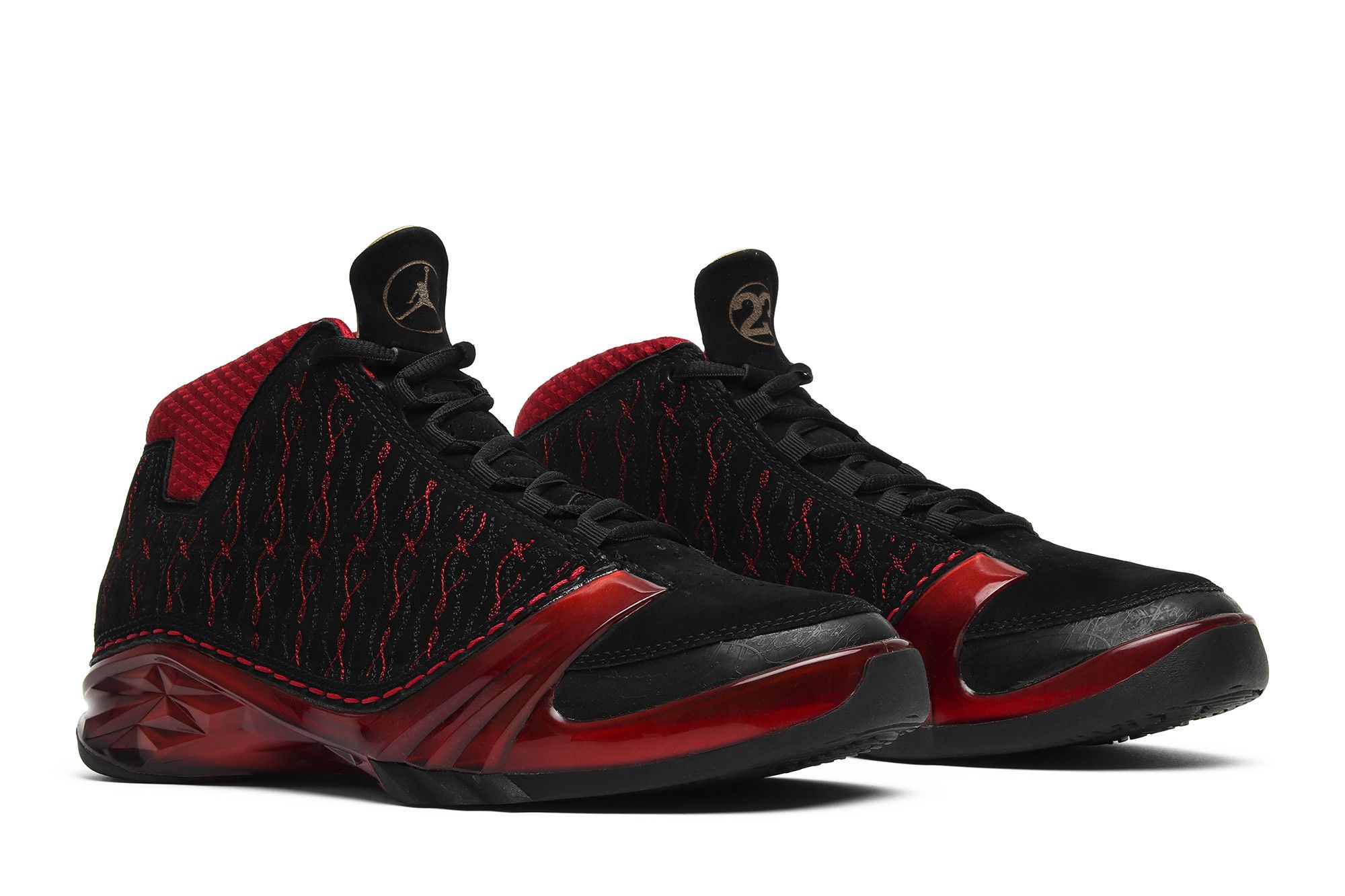 Black and red 23 jordans new arrivals