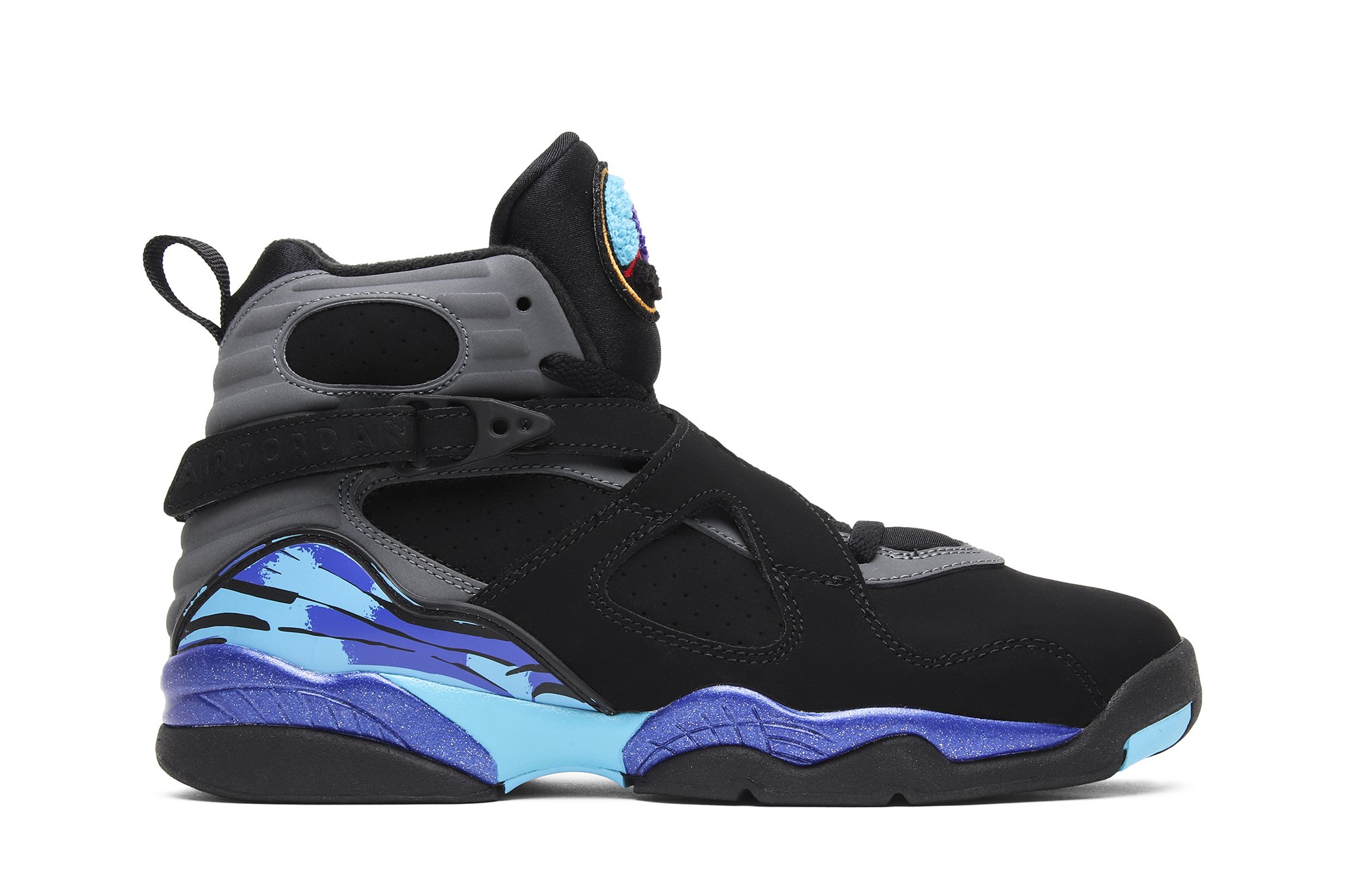 Buy Air Jordan 8 Retro BG 'Aqua' 2015 - 305368 025 - Black | GOAT