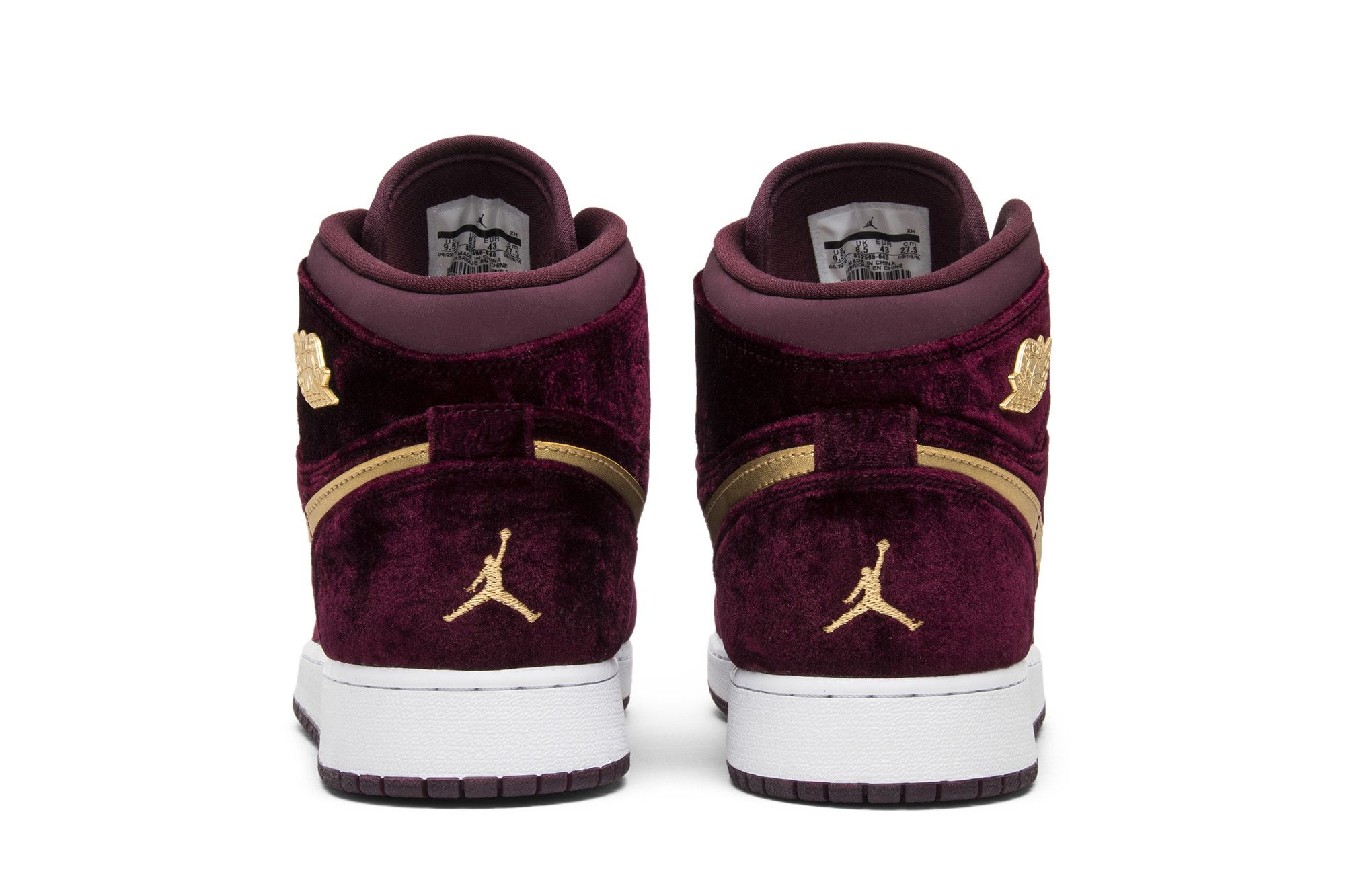 Buy Air Jordan 1 Heiress GG Velvet 832596 640 GOAT