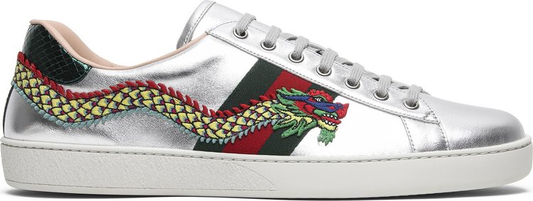 Buy Gucci Ace Embroidered 'Silver - 473765 DMKE0 8169 | GOAT