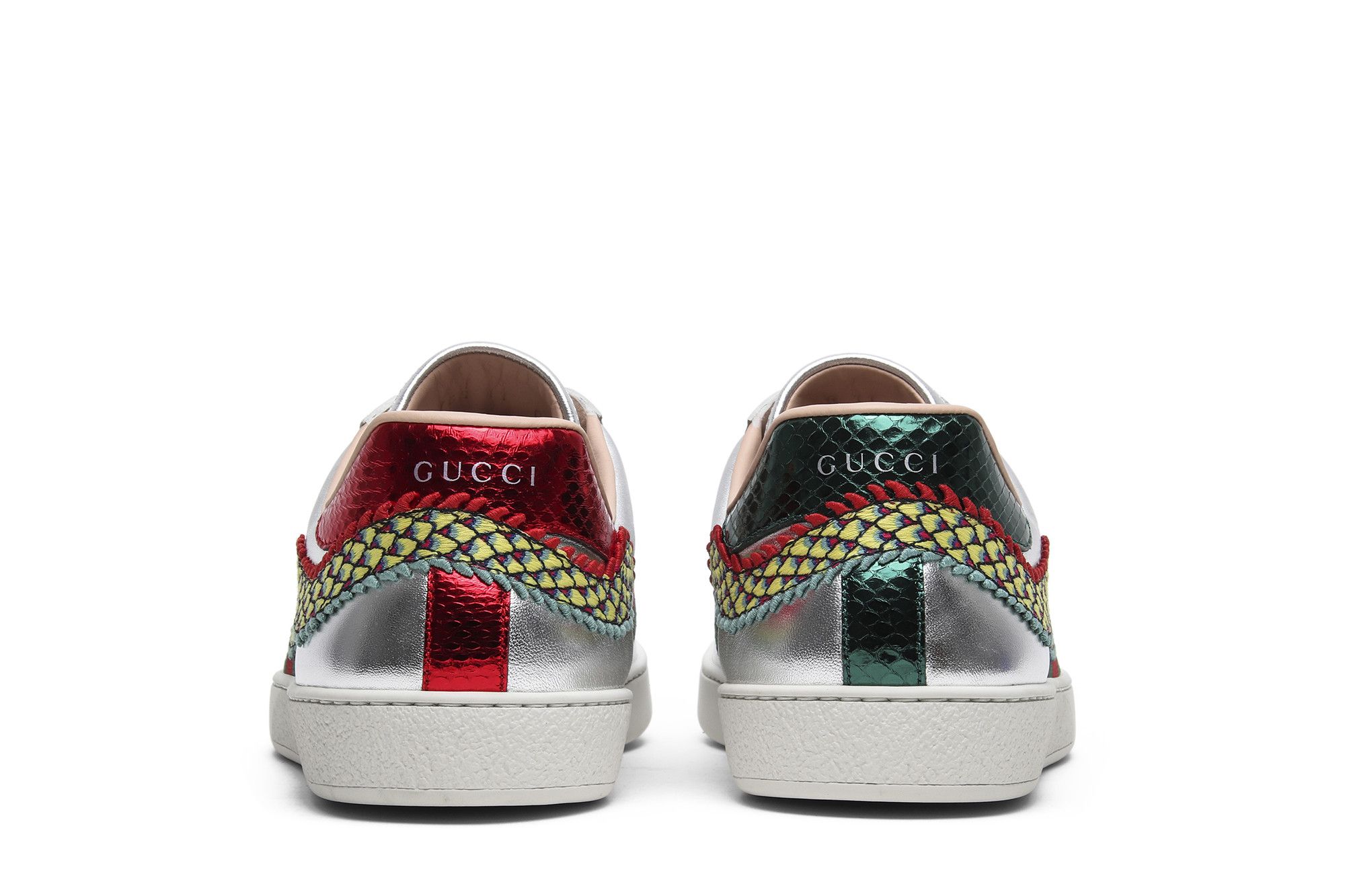 Gucci silver dragon sneakers store