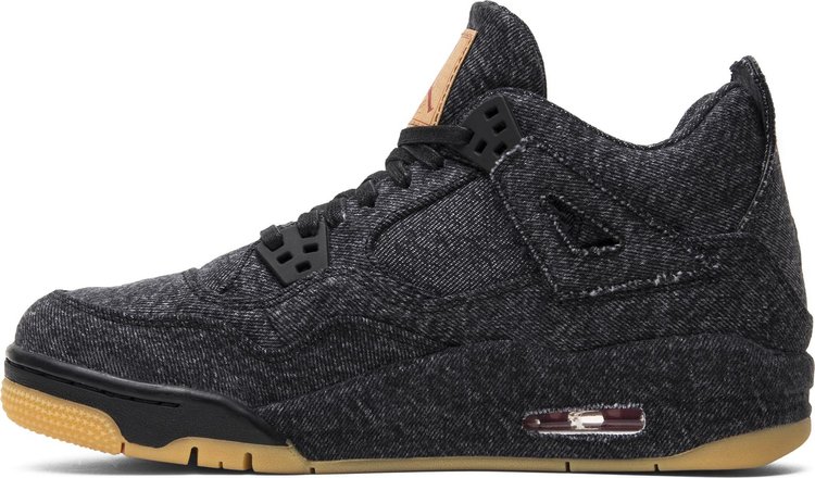 Levis x Air Jordan 4 Retro GS Black Denim