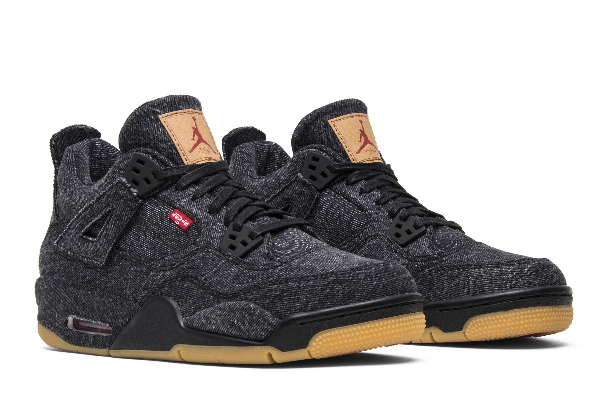 Buy Levi s x Air Jordan 4 Retro GS Black Denim AQ9103 001 GOAT