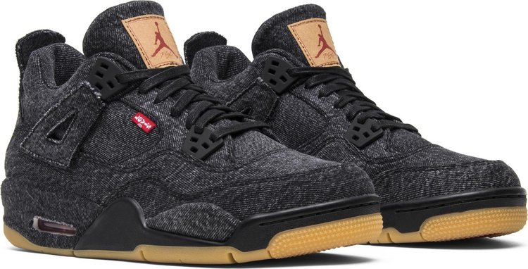 Levis x Air Jordan 4 Retro GS Black Denim