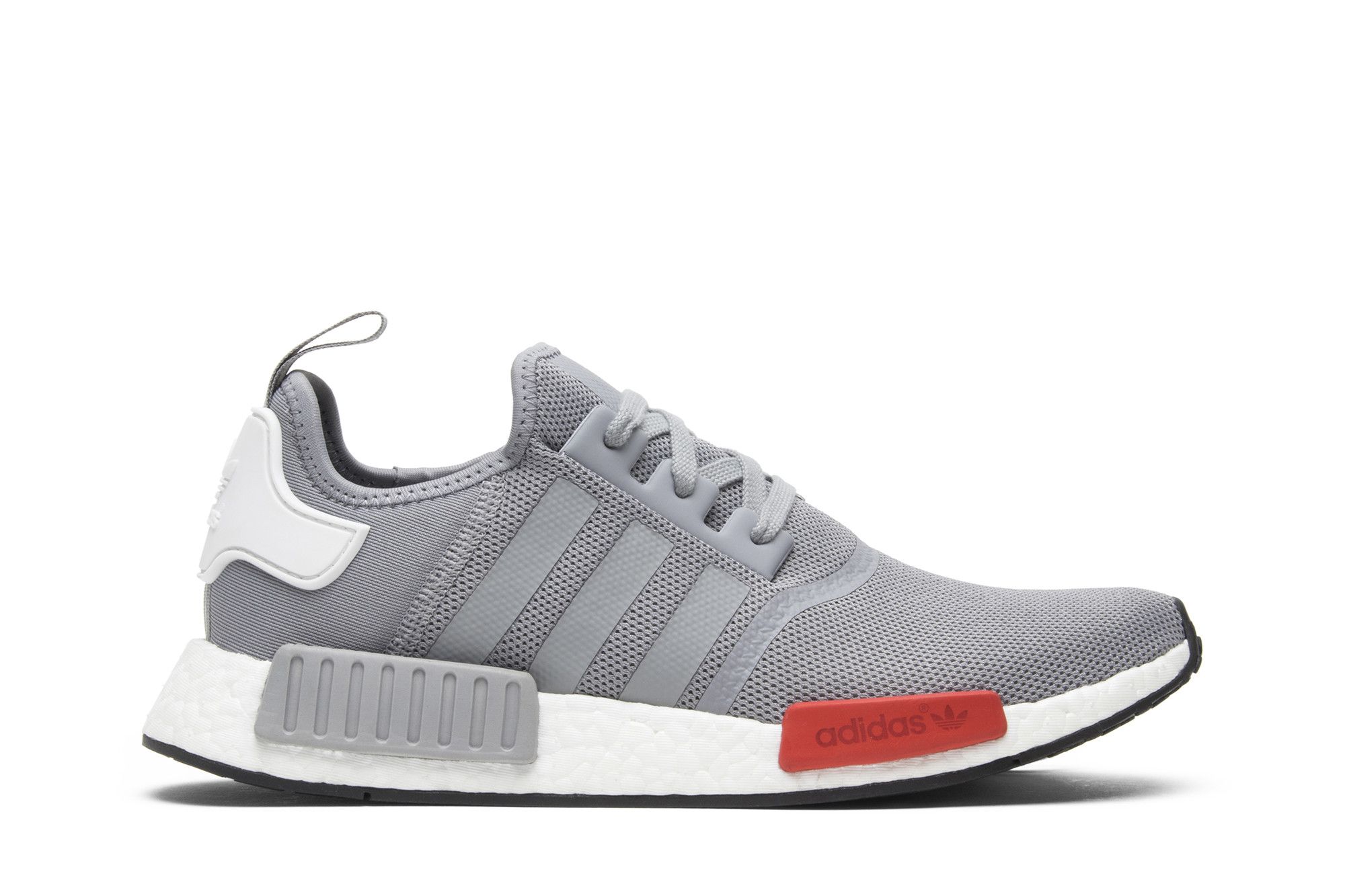 Grey and shop red nmd