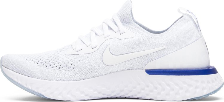 Wmns Epic React Flyknit White Racer Blue