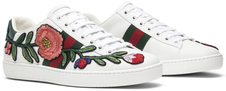 Gucci Wmns Ace Embroidered Floral