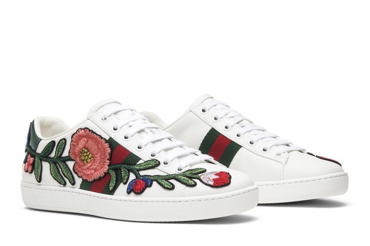 Size Gucci Wmns Ace Embroidered 'Floral'