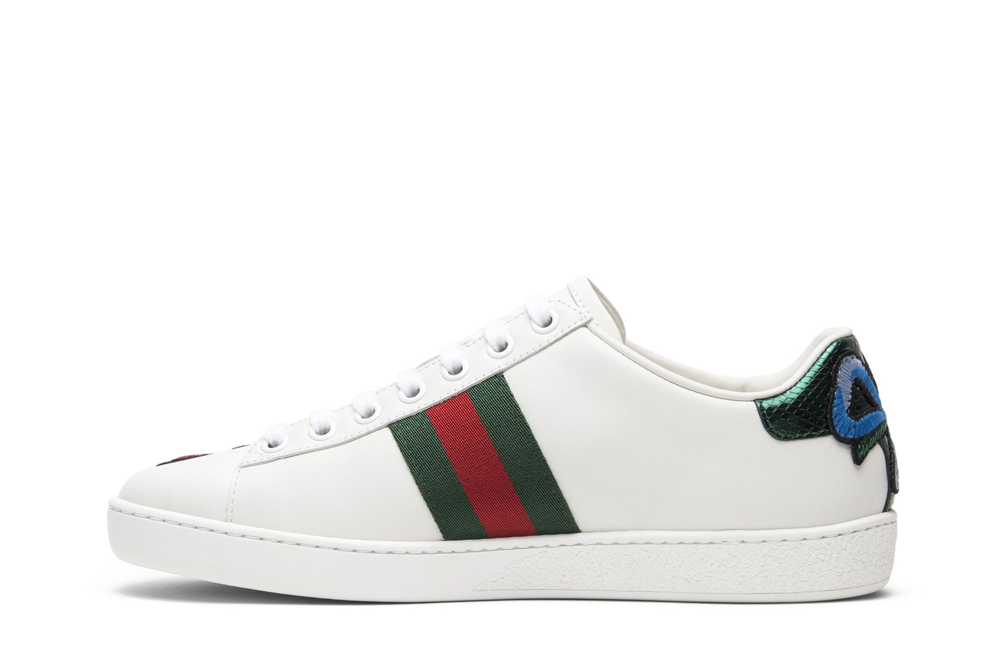 Gucci floral embroidered shoes discount