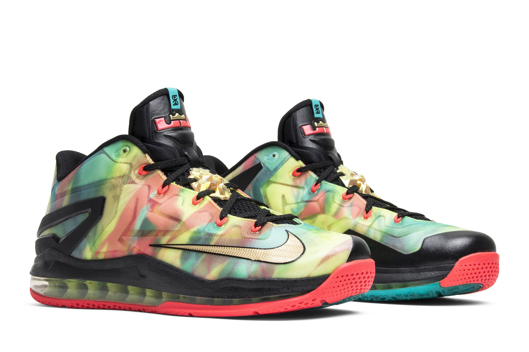 Lebron 11 low multicolor shop