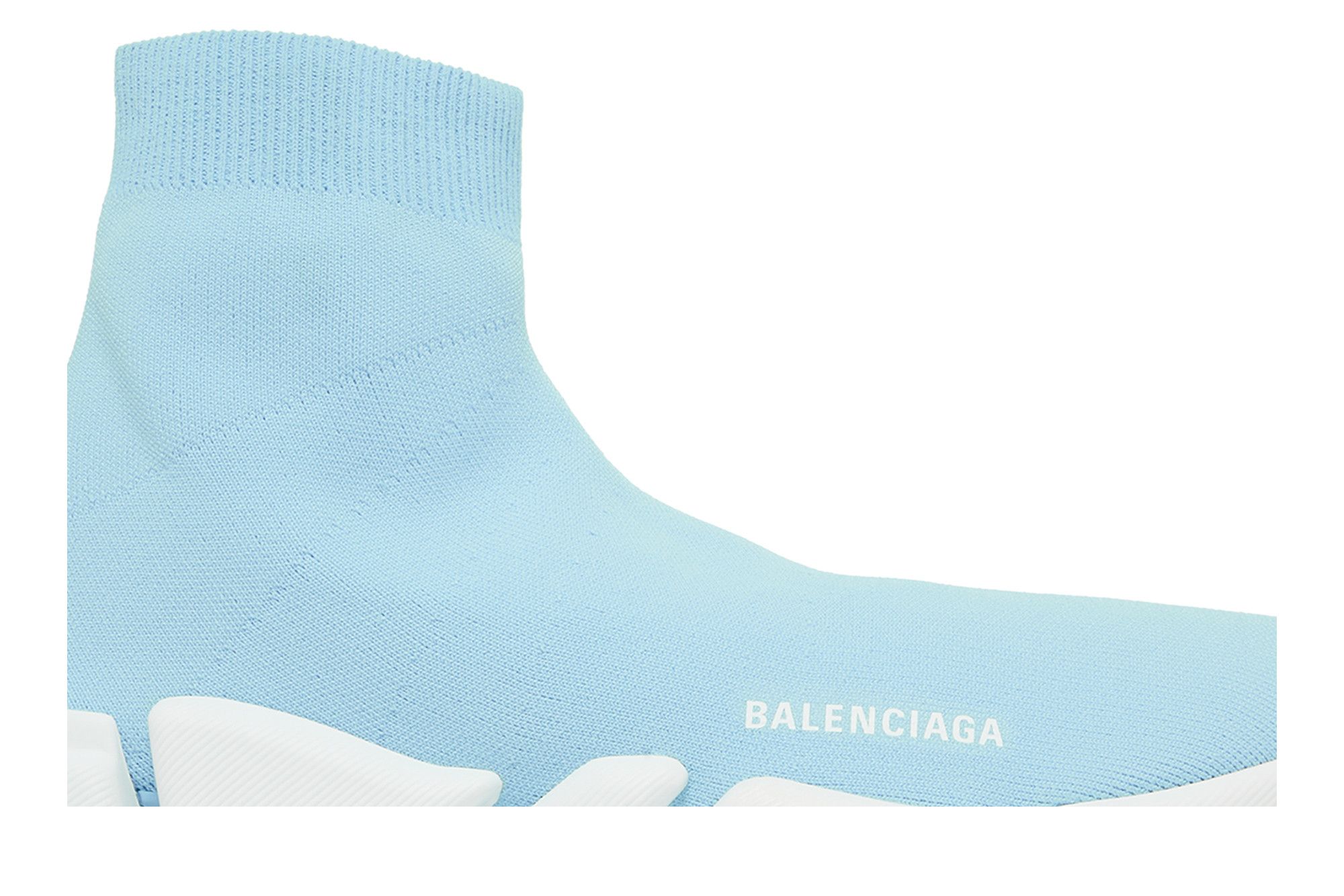 希少★関税込【BALENCIAGA】スピード 2.0 Blue スニーカー Balenciaga Speed 2.0 Light Clear Sole Sky Blue Sock Trainer