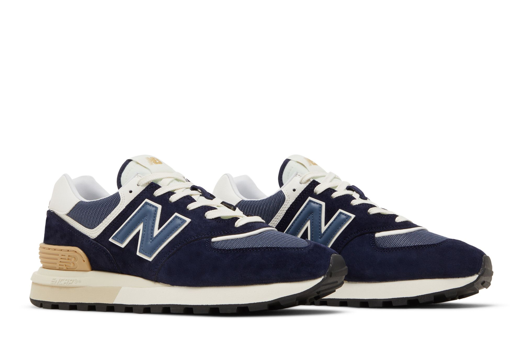 Buy 574 Legacy 'Navy Angora' - U574LGBB | GOAT