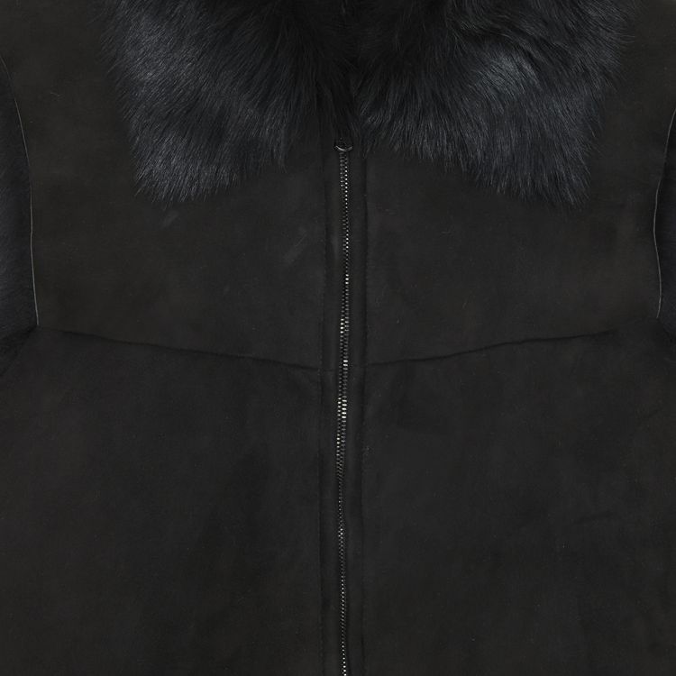 Helmut Lang Vest With Fur Lining Black